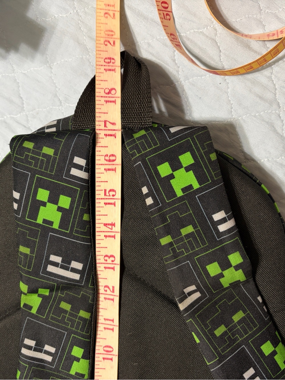 MineCraft Backpack PreOwned shows wear but ready for back to school - Picture 8 of 10